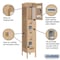 Salsbury Industries 3 Tier Vented Locker, 12"Wx66"Hx15"D, 3 Door, Tan, Unassembled 73155TN-U - alternate 4